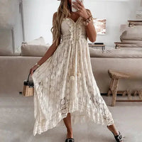 White Lace Maxi Dress