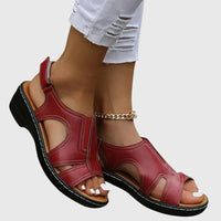 Slip-On Sandals with Cut-Out Design and Open Toe