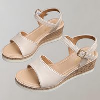 Wedge Sandals with Adjustable Straps and Platform Sole