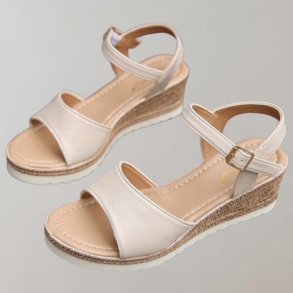Wedge Sandals with Adjustable Straps and Platform Sole