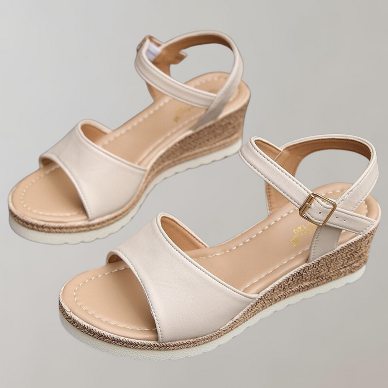 Wedge Sandals with Adjustable Straps and Platform Sole