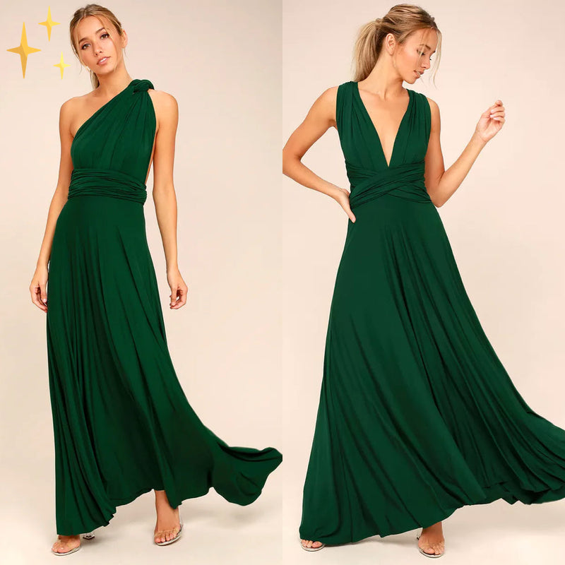 Elegant-Green-Convertible-Maxi-Dress-for-Women-Formal-Evening-Gown