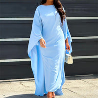 Long-Sleeve-Cape-Maxi-Dress-Solid-Color-Noosa