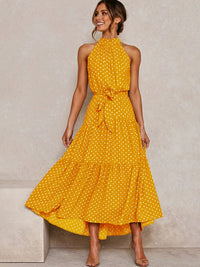 Polka-Dot-Halter-Midi-Dress-with-Waist-Tie-1