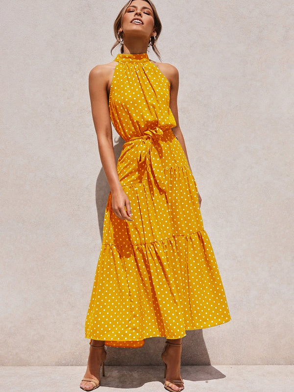 Polka-Dot-Halter-Midi-Dress-with-Waist-Tie-1