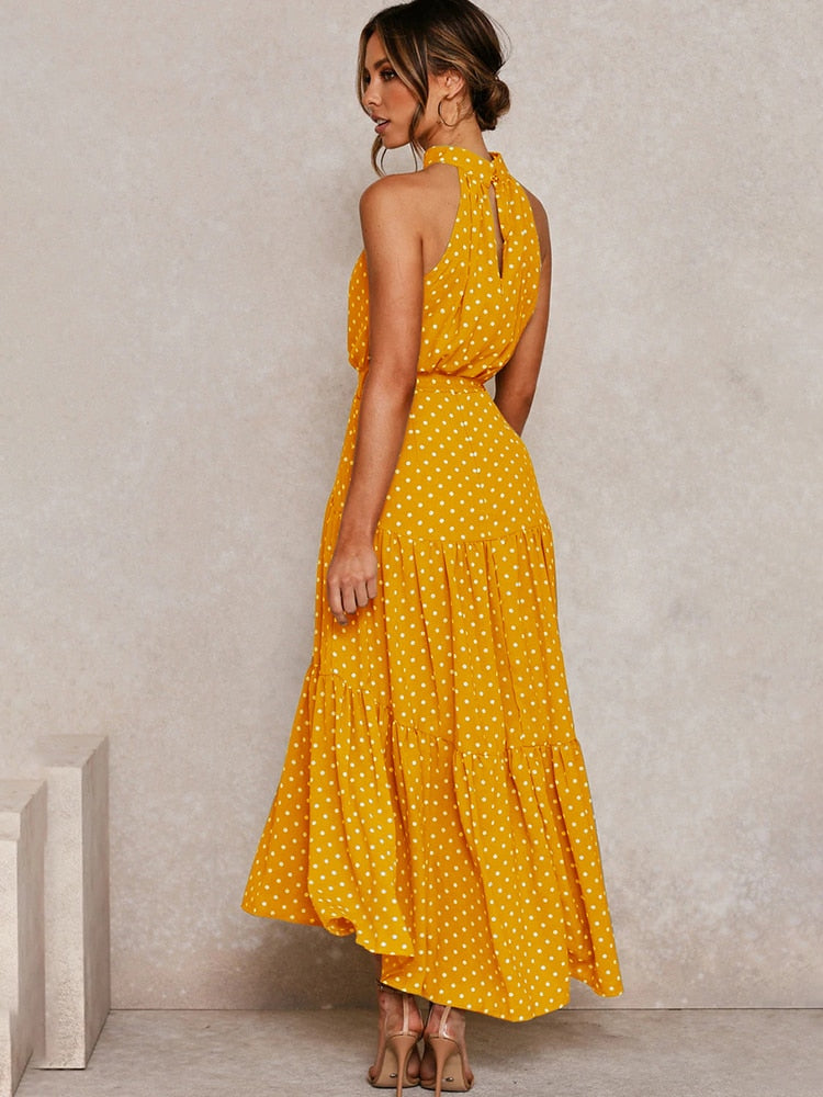 Polka-Dot-Halter-Midi-Dress-with-Waist-Tie-1