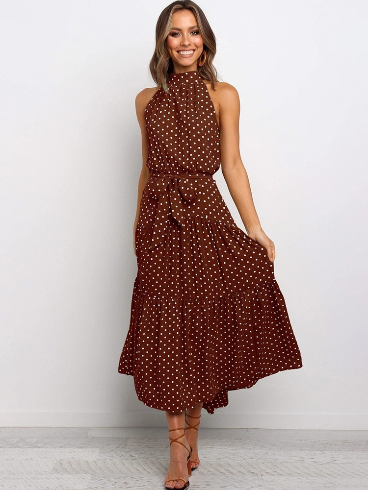 Polka-Dot-Halter-Midi-Dress-with-Waist-Tie-1
