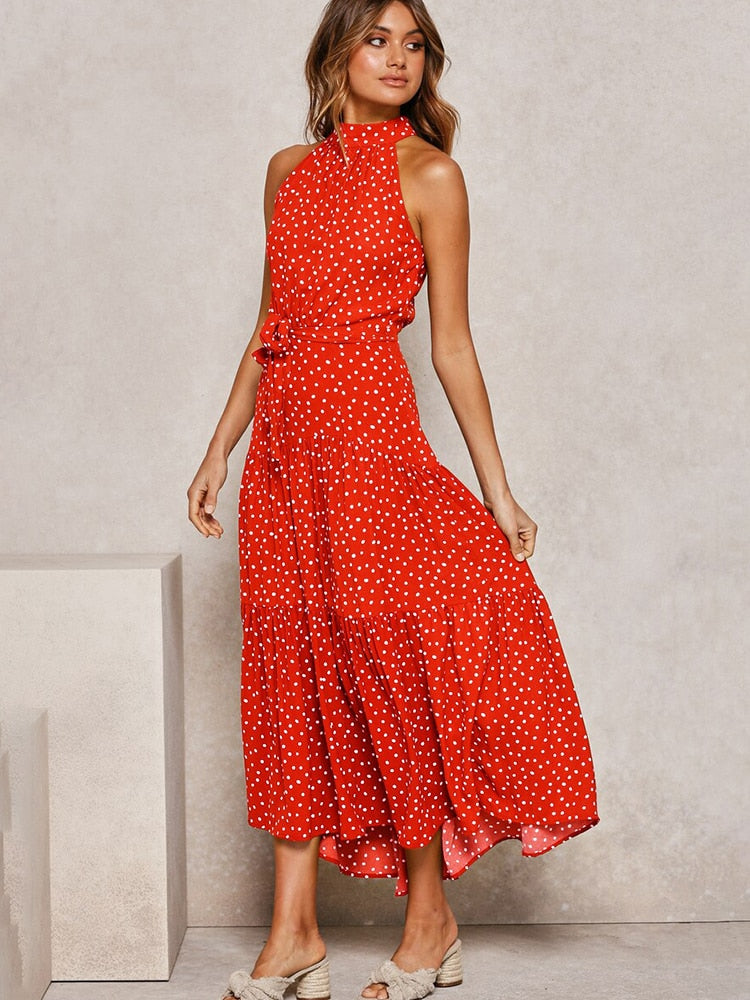 Polka-Dot-Halter-Midi-Dress-with-Waist-Tie-1