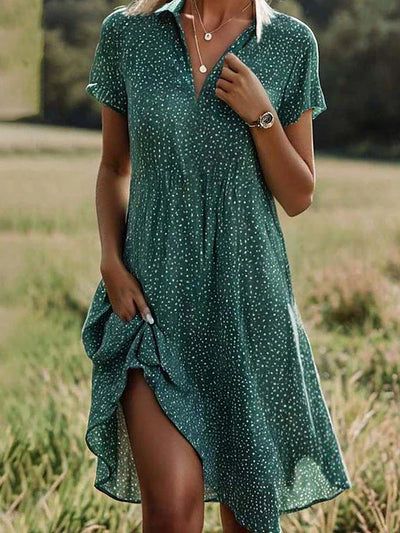 Short-Sleeve-Collared-Polka-Dot-Shirt-Mini-Dress-Noosa
