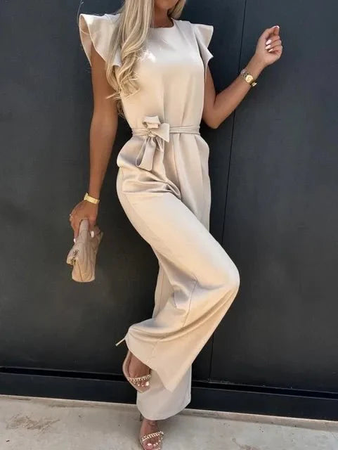 Sleeveless-Belted-Wide-Leg-Jumpsuit-Solid-Color-Noosa
