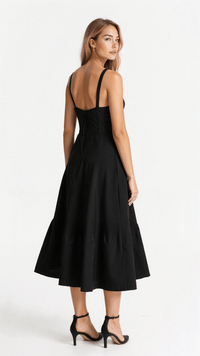 Sleeveless-Midi-Dress-Spaghetti-Strap-Solid-Color