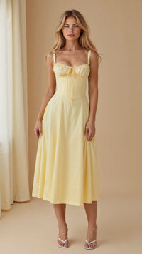 Sleeveless-Midi-Dress-Spaghetti-Strap-Solid-Color