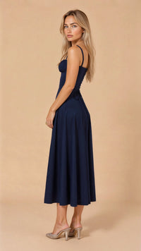 Sleeveless-Midi-Dress-Spaghetti-Strap-Solid-Color