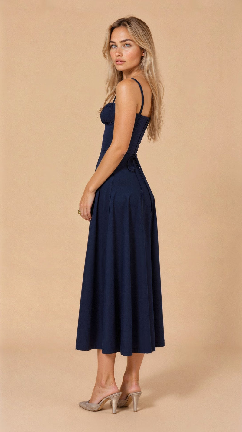 Sleeveless-Midi-Dress-Spaghetti-Strap-Solid-Color
