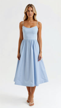 Sleeveless-Spaghetti-Strap-Midi-Dress-Solid-Color-Noosa