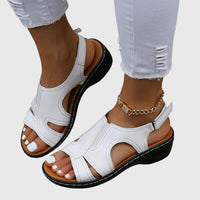 Slip-On Sandals with Cut-Out Design and Open Toe