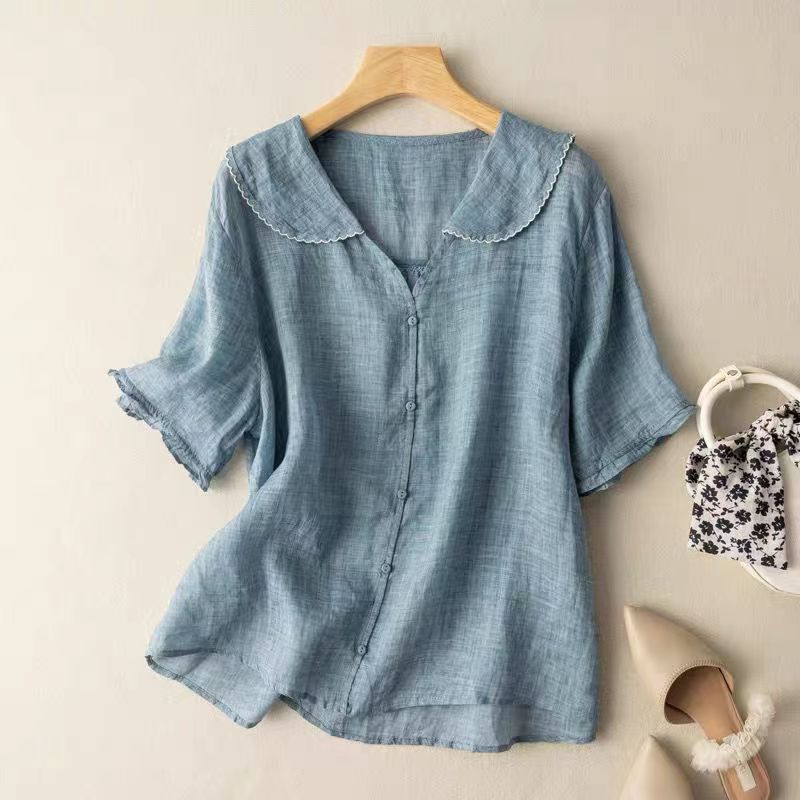 retro-doll-collar-short-sleeve-shirt-women-top.jpg-4