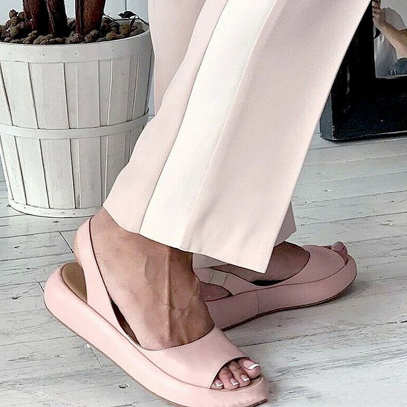 Slip-On Summer Sandals with Stretch Band